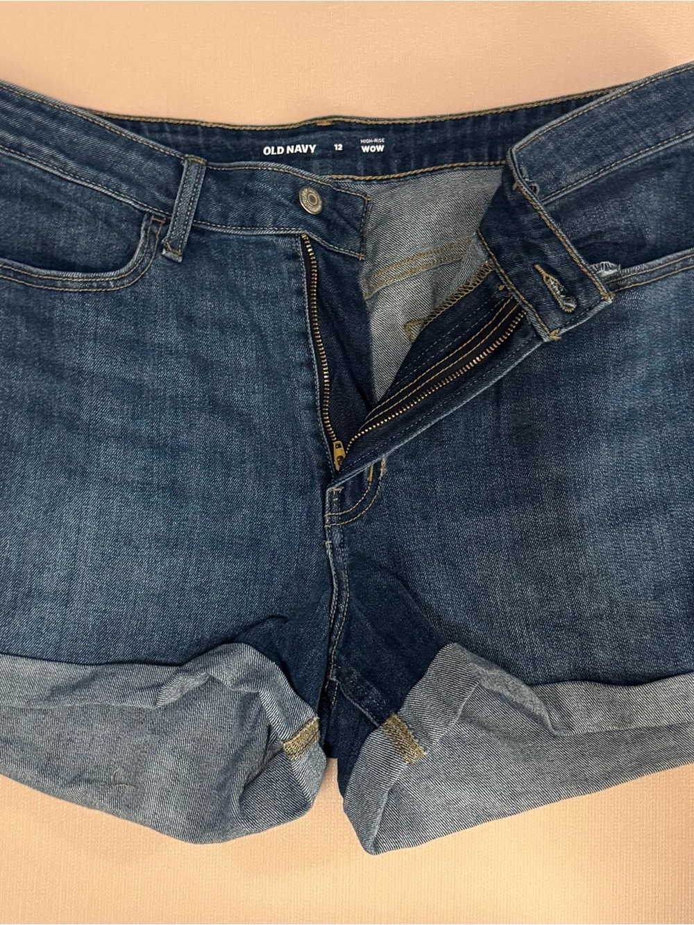 Old Navy Blue Denim Cuffed Women's Shorts